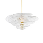 Petals Glass Chandelier – Hand-Blown Art Glass Pendant Light in Gold