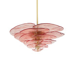 Petals Glass Chandelier – Hand-Blown Art Glass Pendant Light in Gold