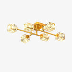 Golden Rubik’s Cube Ceiling Lamp