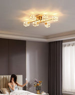 Golden Rubik’s Cube Ceiling Lamp