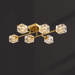 Golden Rubik’s Cube Ceiling Lamp