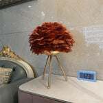 Goose Feather Table Lamp