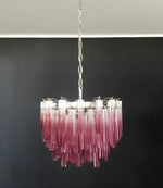 Gorgeous Murano Quadriedri Prisms Amatyst Chandelier