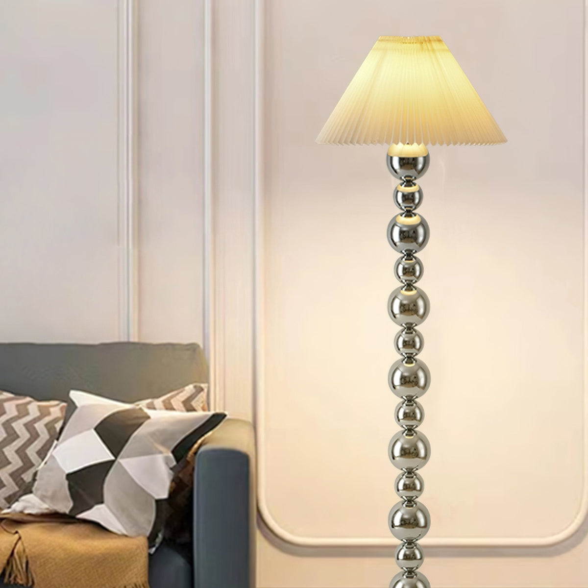 Gourd Pleated Floor Lamp