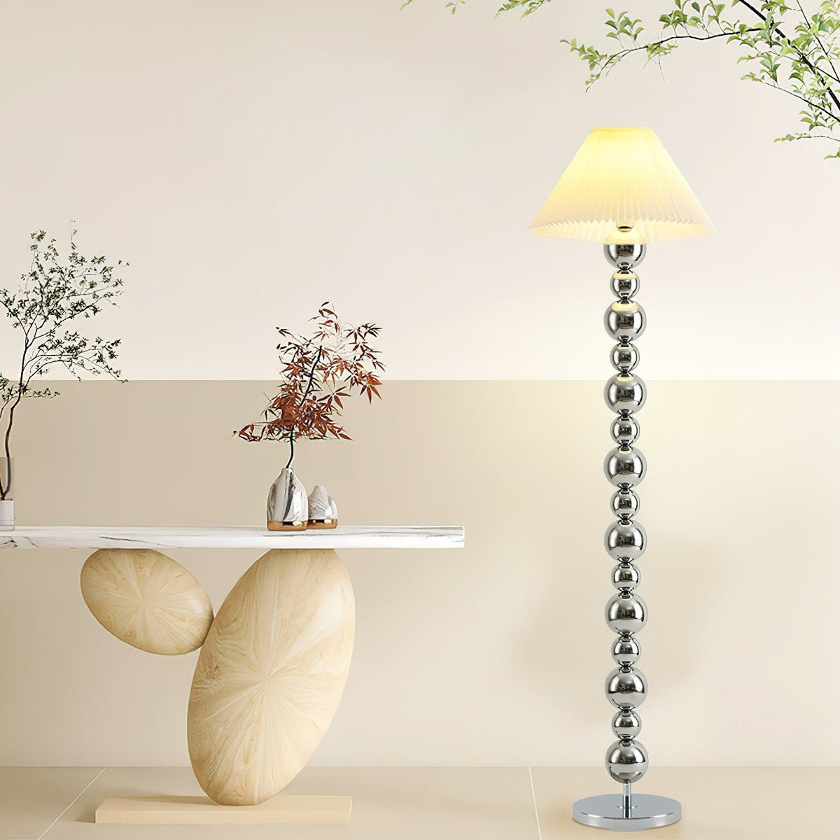 Gourd Pleated Floor Lamp