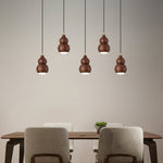 Wooden Gourd Pendant Lamp