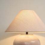 Artisan Gradient Ceramic Jar Table Lamp with Linen Shade