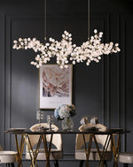 Selene Droplet Chandelier – Hand-Blown Murano Glass Pendant Light