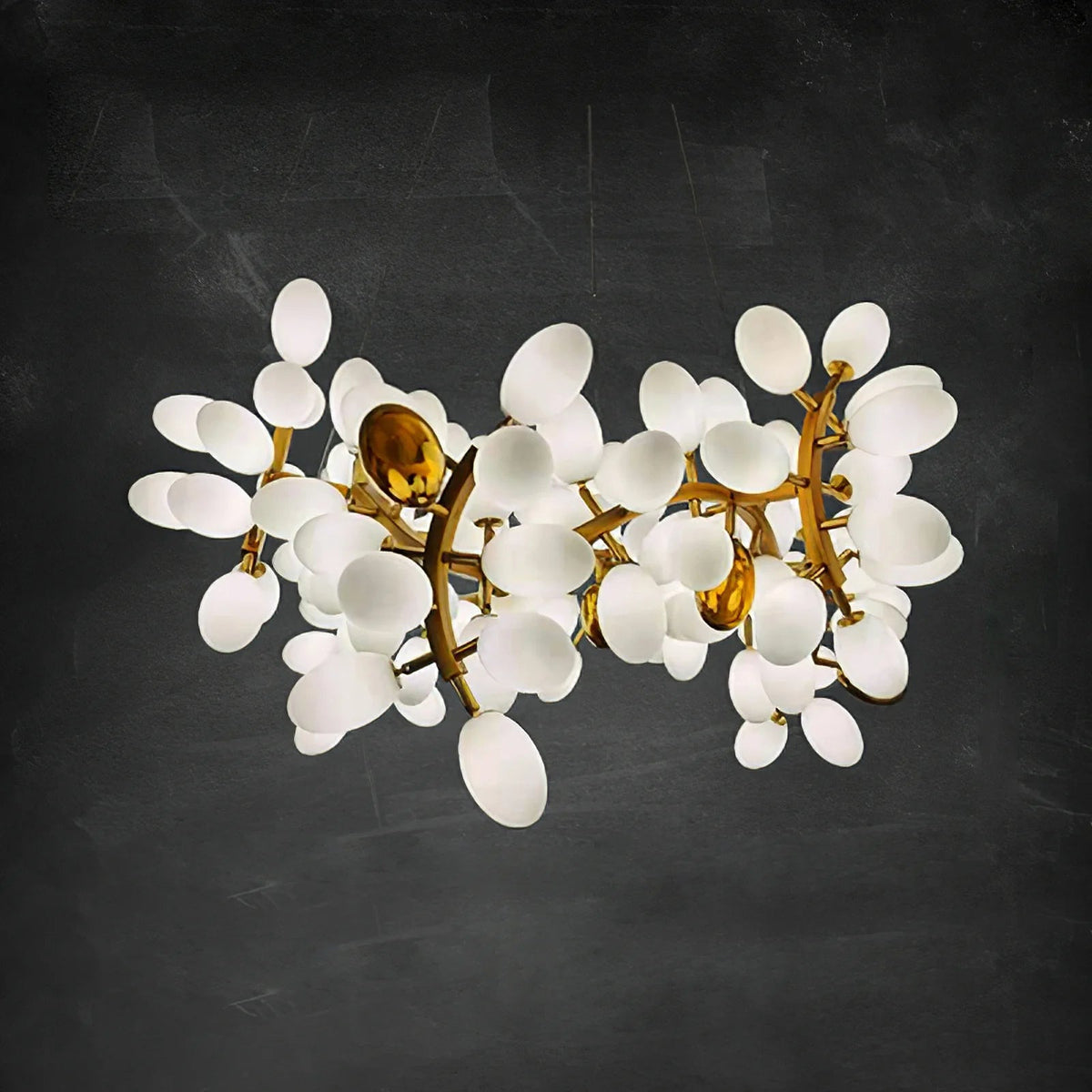 Selene Droplet Chandelier – Hand-Blown Murano Glass Pendant Light