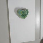 Green Murano Disc Wall Sconce