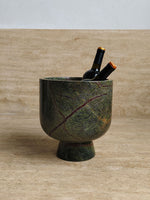 Sculptural Green Marble Decorative Bowl for Modern Interiors