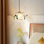 Green Leaf Floral Pendant Light