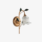 Green Leaf Floral Wall Light