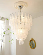 grid-glass-waterfall-chandelier