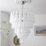 grid-glass-waterfall-chandelier