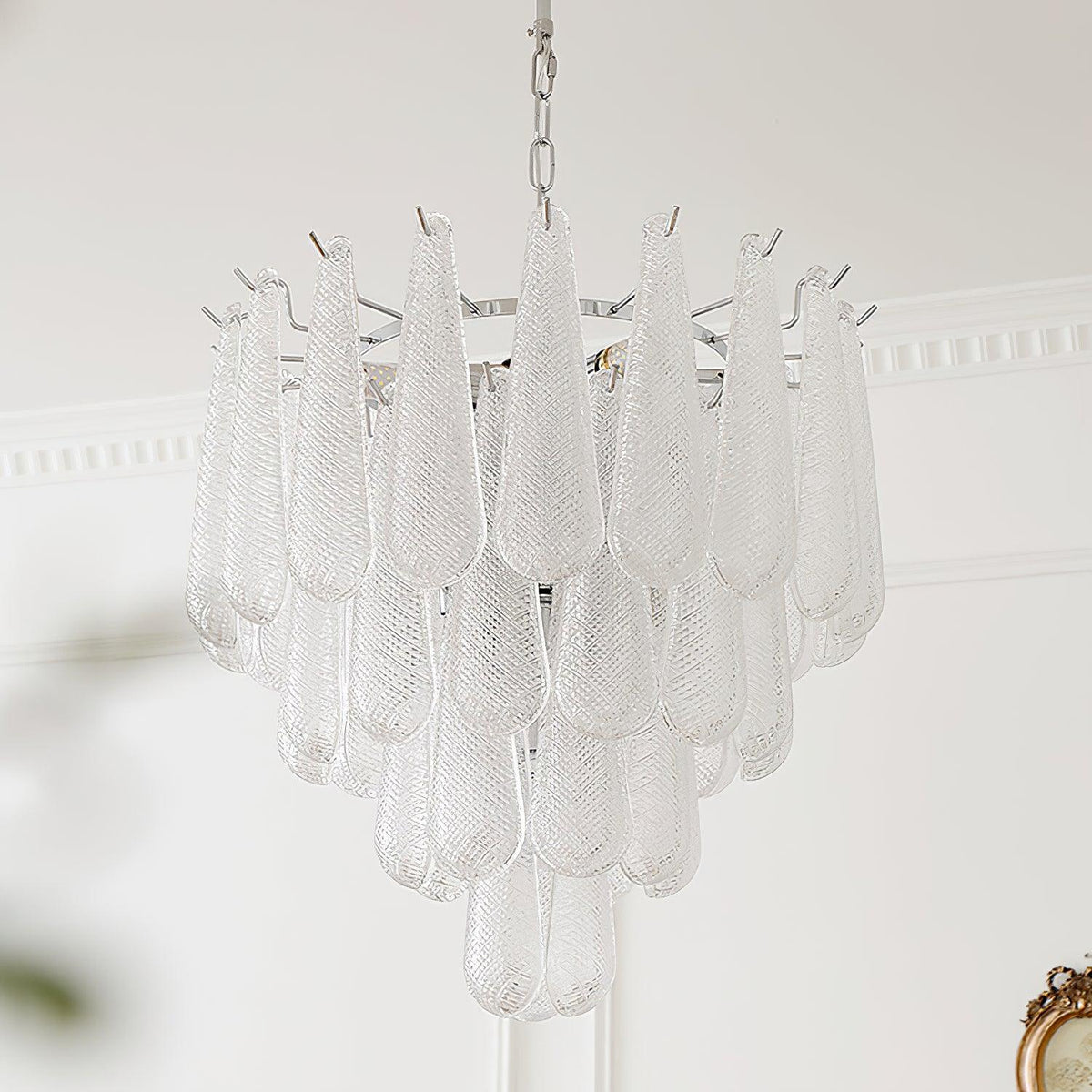 grid-glass-waterfall-chandelier