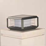 Grid Guard Solar Lantern — Architectural Outdoor LED Post Light