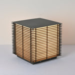 Grid Post Outdoor Light — Weatherproof Matte Black LED Post Lamp