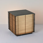 Grid Post Outdoor Light — Weatherproof Matte Black LED Post Lamp