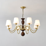 Grove Haven Wood and Brass Chandelier for Dining Room and Living Room
