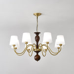Grove Haven Wood and Brass Chandelier for Dining Room and Living Room