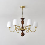 Grove Haven Wood and Brass Chandelier for Dining Room and Living Room