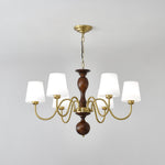 Grove Haven Wood and Brass Chandelier for Dining Room and Living Room