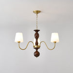 Grove Haven Wood and Brass Chandelier for Dining Room and Living Room