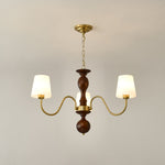 Grove Haven Wood and Brass Chandelier for Dining Room and Living Room