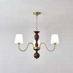 Grove Haven Wood and Brass Chandelier for Dining Room and Living Room