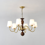 Grove Haven Wood and Brass Chandelier for Dining Room and Living Room