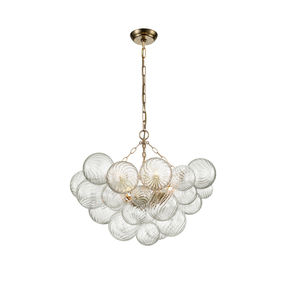 Lumière Cascade Glass Ball Chandelier – Modern Sculptural Pendant Light