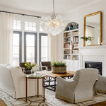 Lumière Cascade Glass Ball Chandelier – Modern Sculptural Pendant Light