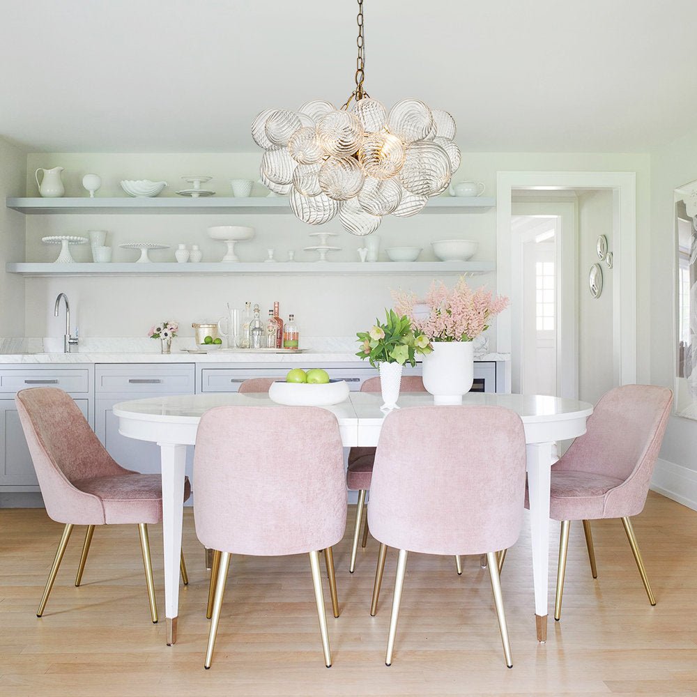 Lumière Cascade Glass Ball Chandelier – Modern Sculptural Pendant Light
