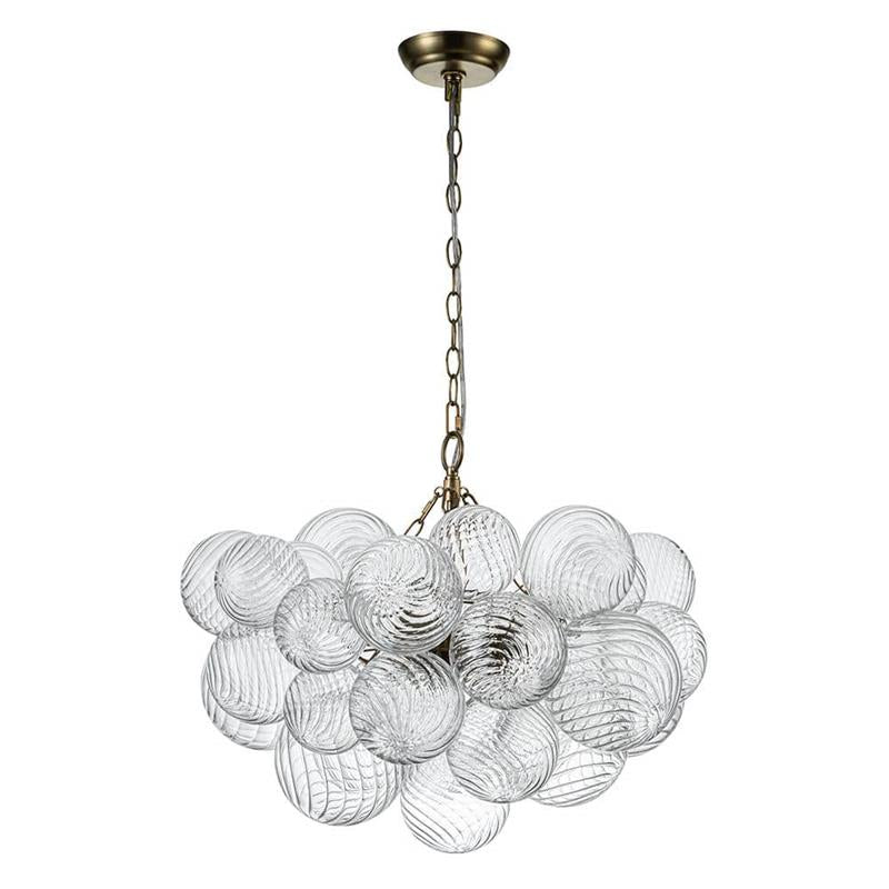 Lumière Cascade Glass Ball Chandelier – Modern Sculptural Pendant Light