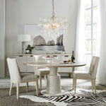 Lumière Cascade Glass Ball Chandelier – Modern Sculptural Pendant Light