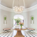 Lumière Cascade Glass Ball Chandelier – Modern Sculptural Pendant Light