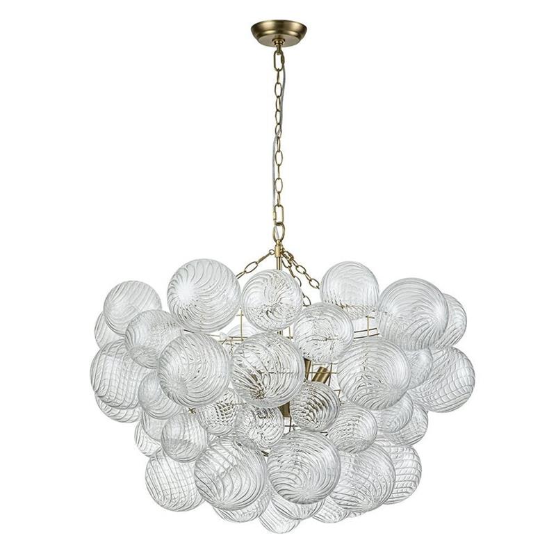 Lumière Cascade Glass Ball Chandelier – Modern Sculptural Pendant Light