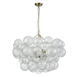Lumière Cascade Glass Ball Chandelier – Modern Sculptural Pendant Light