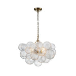 Lumière Cascade Glass Ball Chandelier – Modern Sculptural Pendant Light