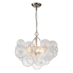 Lumière Cascade Glass Ball Chandelier – Modern Sculptural Pendant Light