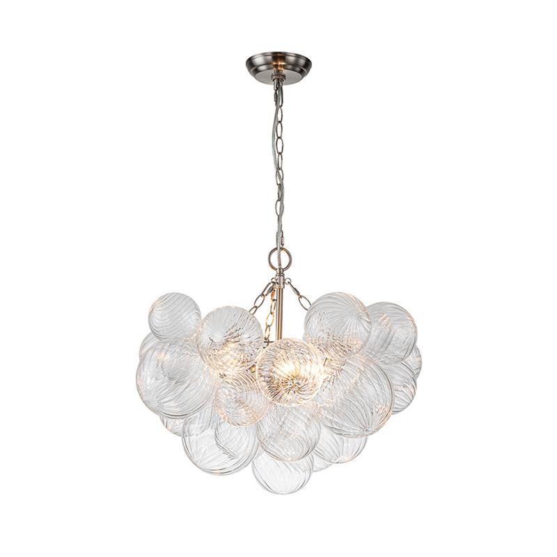Lumière Cascade Glass Ball Chandelier – Modern Sculptural Pendant Light