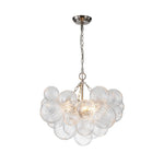 Lumière Cascade Glass Ball Chandelier – Modern Sculptural Pendant Light