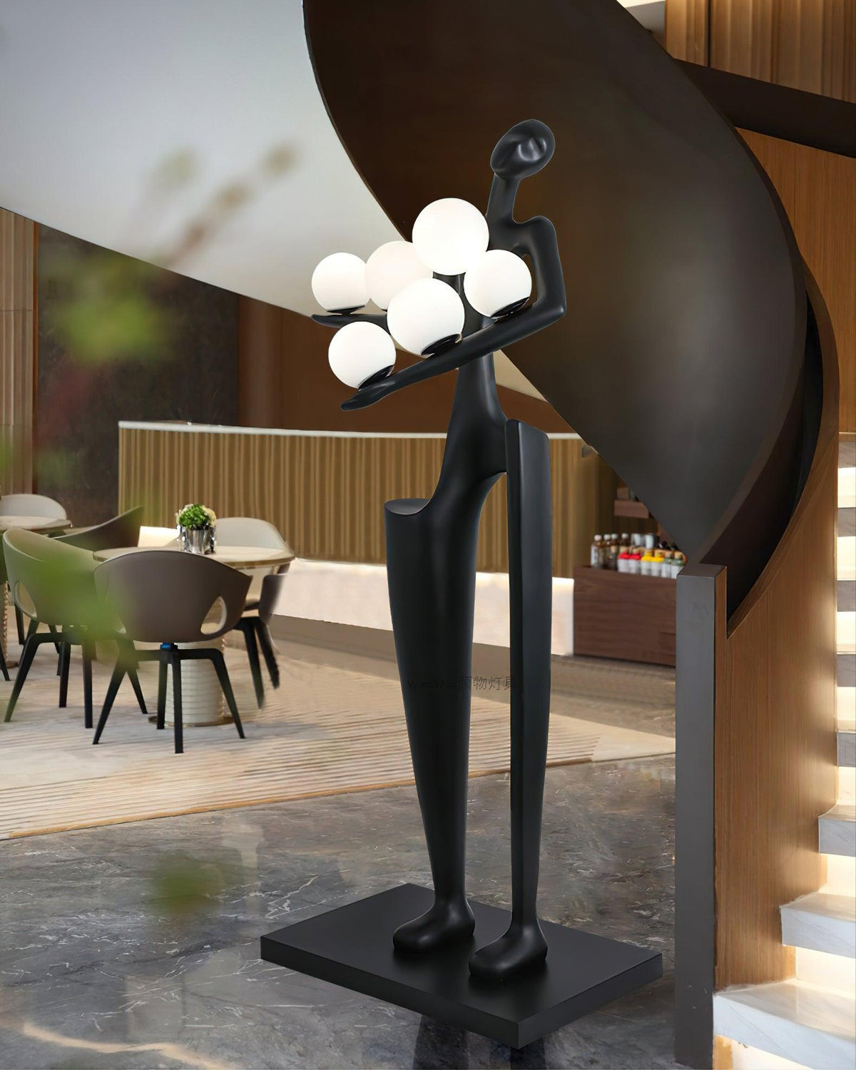 Illuminated Guardian Sculpture Floor Lamp