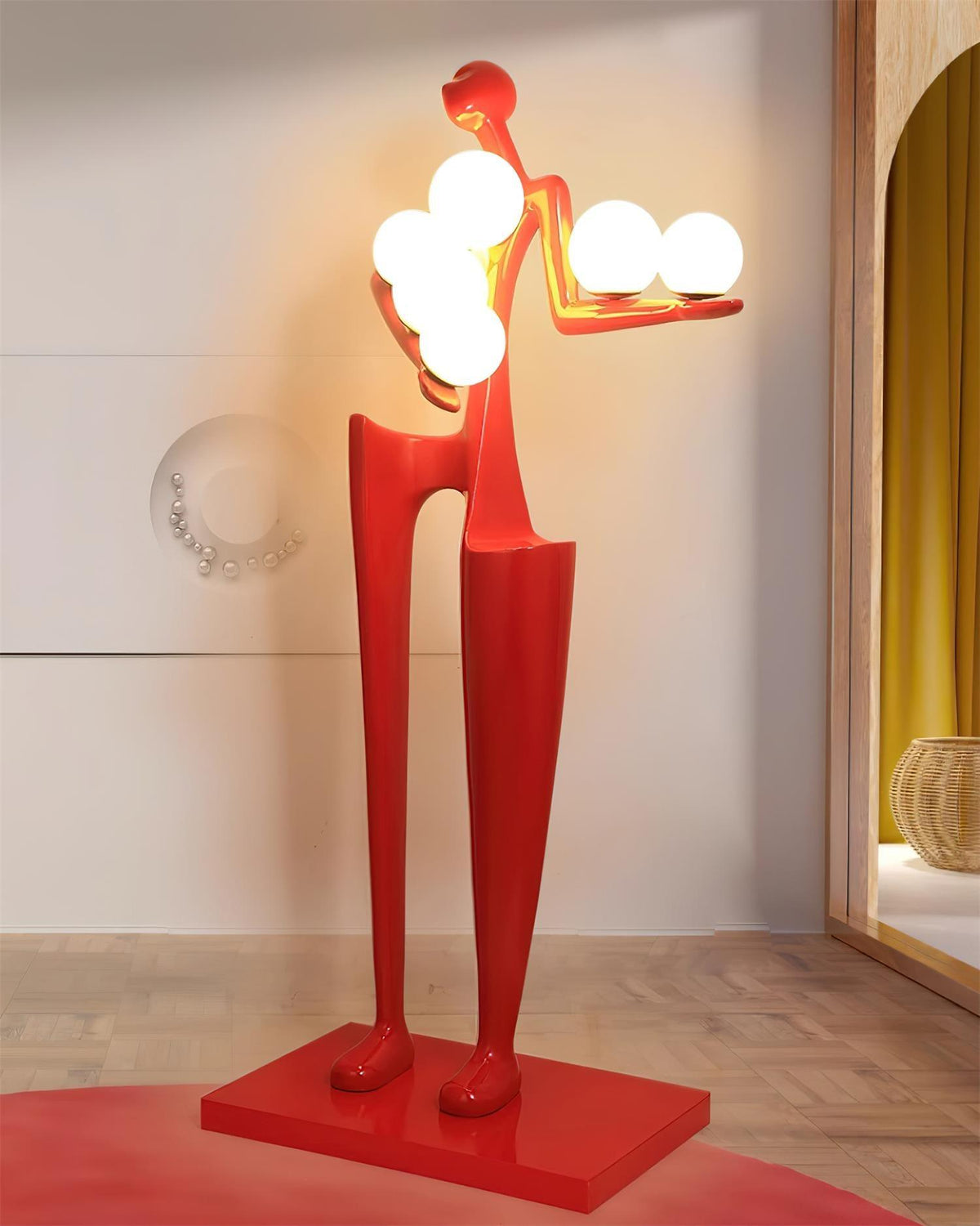 Illuminated Guardian Sculpture Floor Lamp