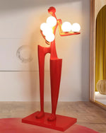 Illuminated Guardian Sculpture Floor Lamp