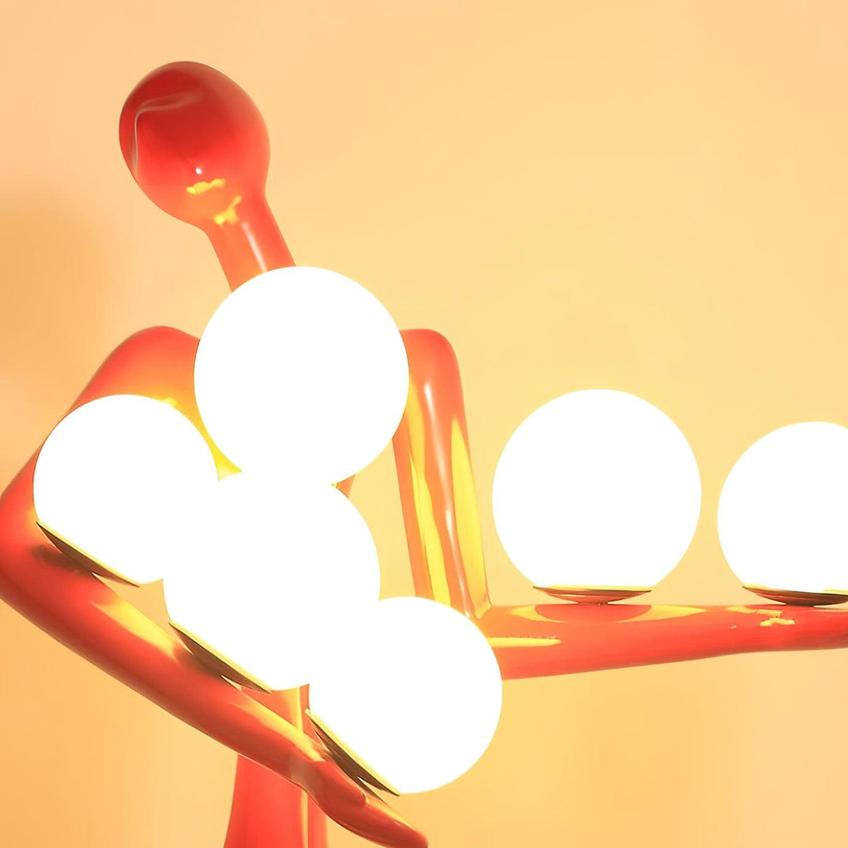 Illuminated Guardian Sculpture Floor Lamp