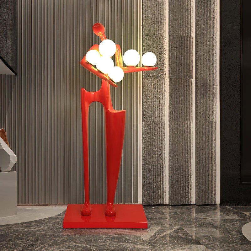 Illuminated Guardian Sculpture Floor Lamp