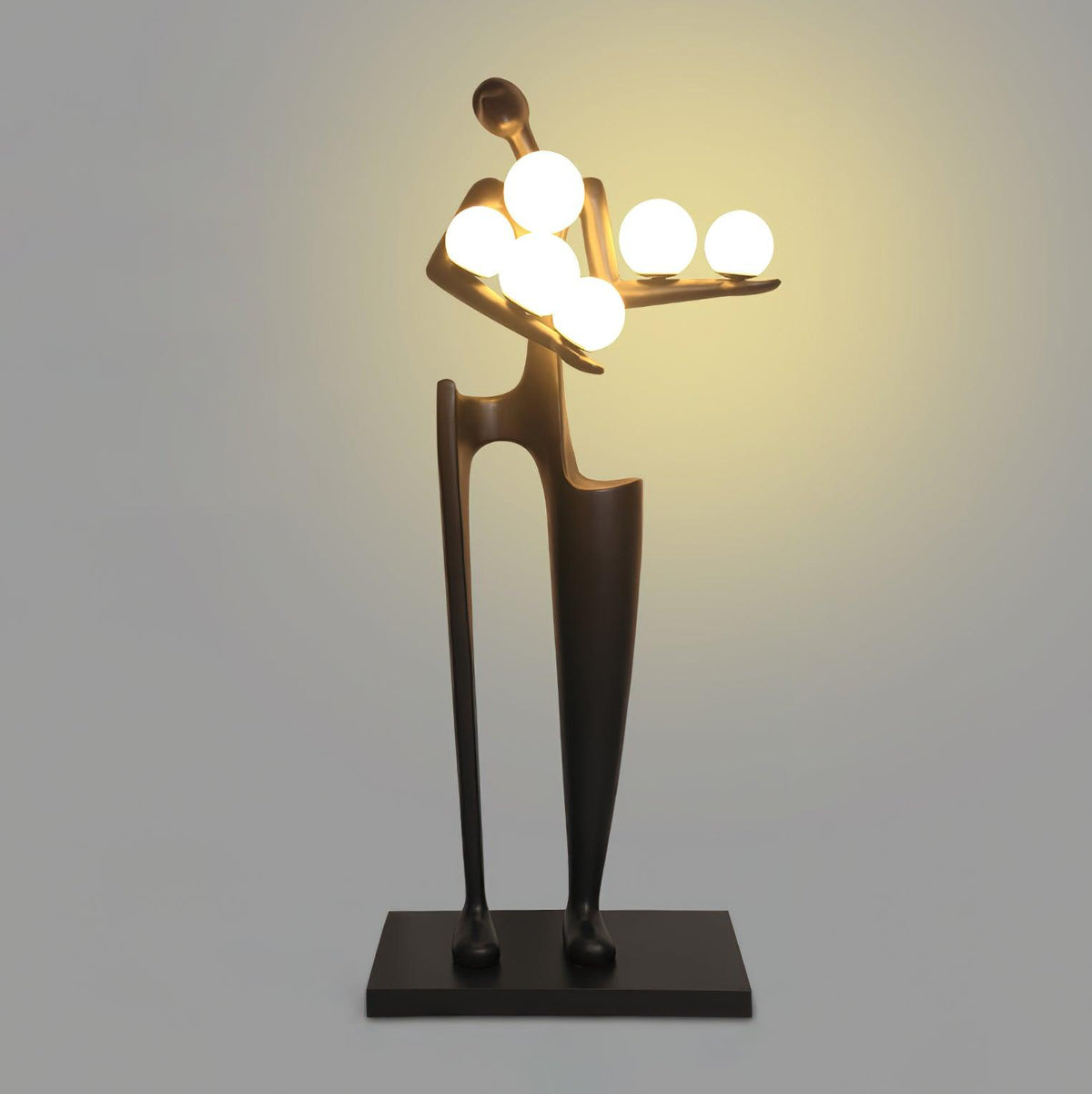 Illuminated Guardian Sculpture Floor Lamp
