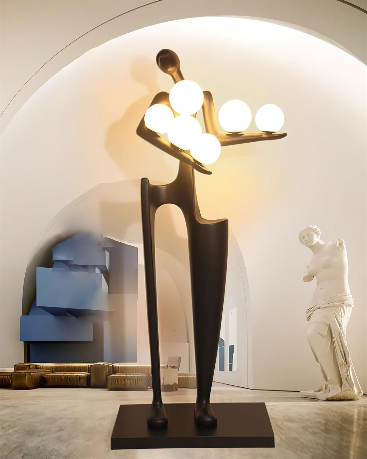 Illuminated Guardian Sculpture Floor Lamp